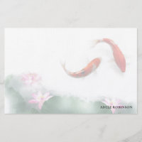 Love Circles Lotus Koi Orient Harmony Personalised