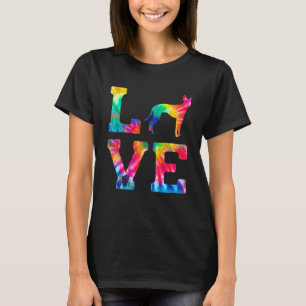 Love Cirneco Dellu2019etna Tie Dye Dog Mum Dad T-Shirt