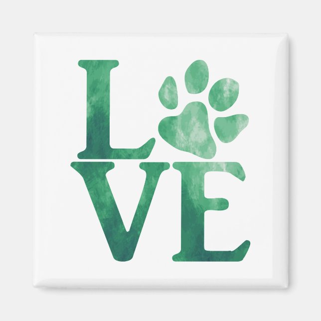 Love Classic Green Magnet (Front)