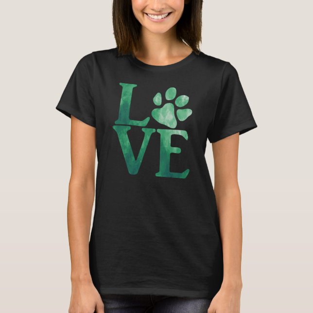 Love Classic Green T-Shirt (Front)