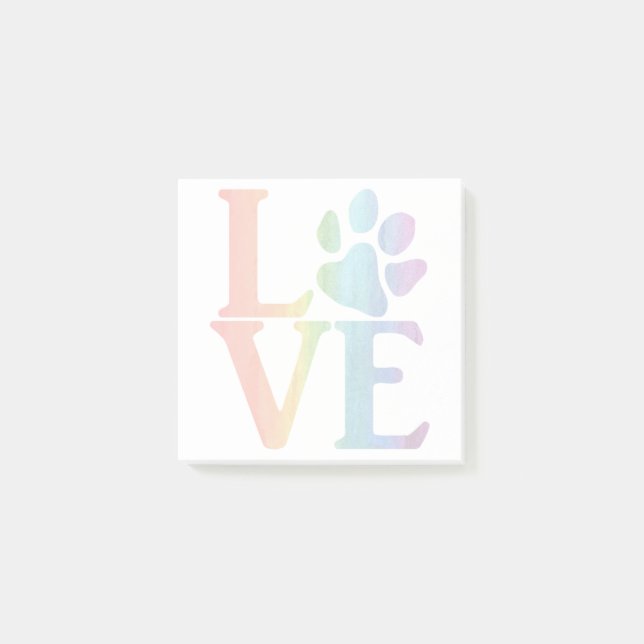 Love Classic Rainbow Post-it Notes (Front)