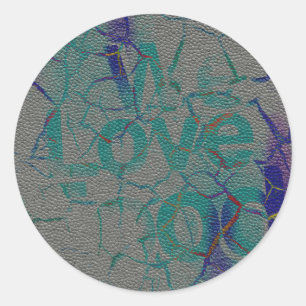 Love Classic Round Sticker