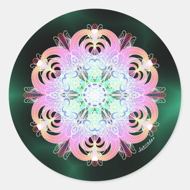 Love Classic Round Sticker (Front)