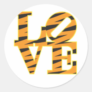 LOVE CLASSIC ROUND STICKER