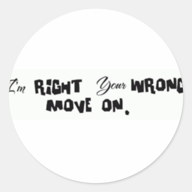 love classic round sticker (Front)