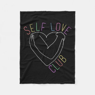 Love Club Mental Health Awareness Line Art For Sup Fleece Blanket