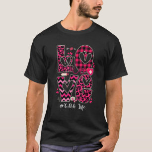 LOVE CNA Life Funny Nursing Valentine Hearts Lover T-Shirt