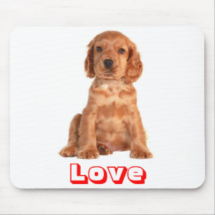Love Cocker Spaniel Puppy Dog Mousepad