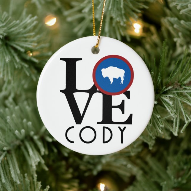 LOVE Cody Wyoming Ceramic Tree Decoration (Tree)