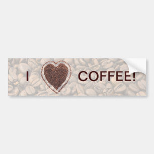 Love Coffee Bumper Sticker