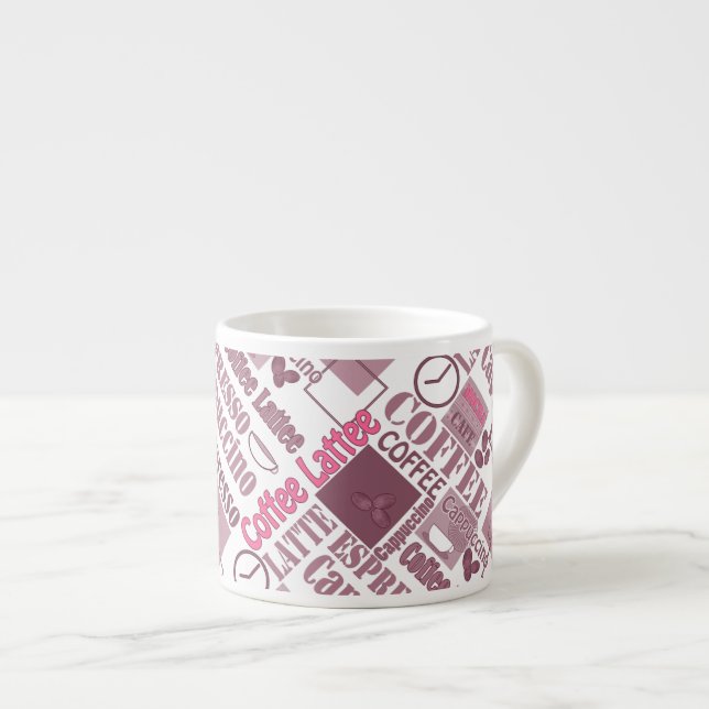 Love coffee espresso cup (Front Right)