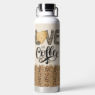 Love Coffee funny cute trendy quotes for her Water Bottle
