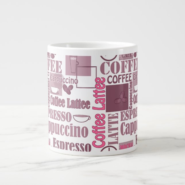 Love coffee large coffee mug (Front)