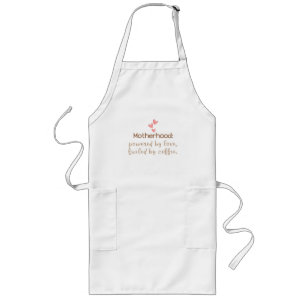 Love & Coffee Mom Life Typography Print Long Apron