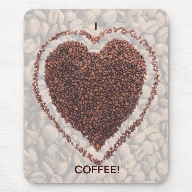 Love Coffee Mouse Mat (Front)