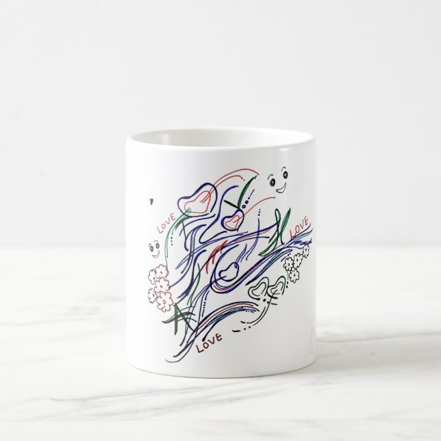 love coffee mug (Center)