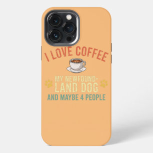 Love Coffee Mug Dog Owner Caffeine Cappuccino iPhone 13 Pro Max Case