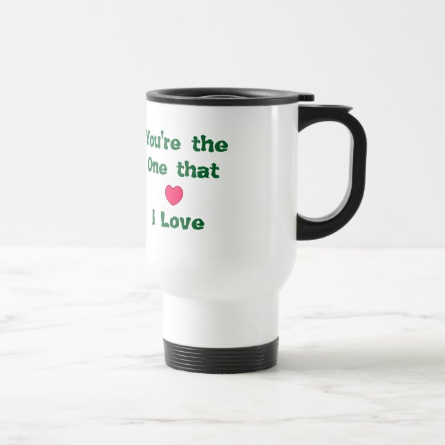 "#Love" #Coffee #Mug Travel Mug (Right)