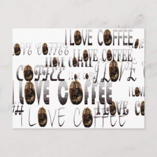 LOVE Coffee Postcard