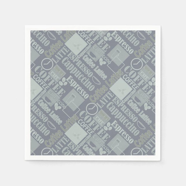 Love coffee pouf napkin (Front)