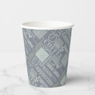 Love coffee pouf paper cups