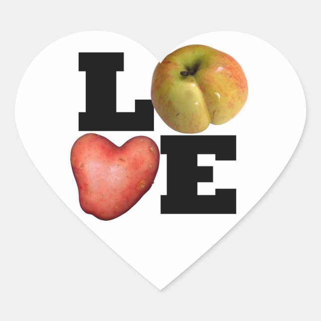 LOVE Collection Heart Potato Heart Sticker (Front)