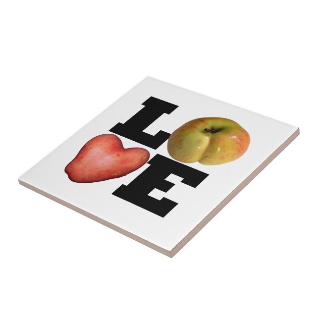 LOVE Collection Potatoe Ceramic Tile (Side)