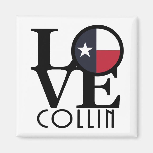LOVE Collin Texas Magnet (Front)