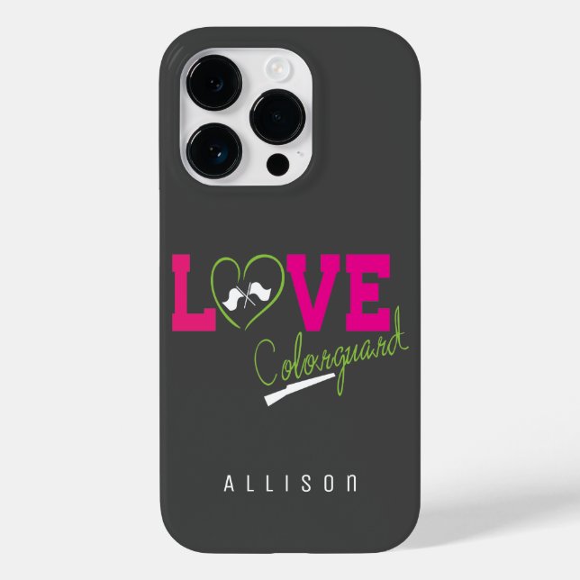 Love Colour Guard Typography Case-Mate iPhone Case (Back)