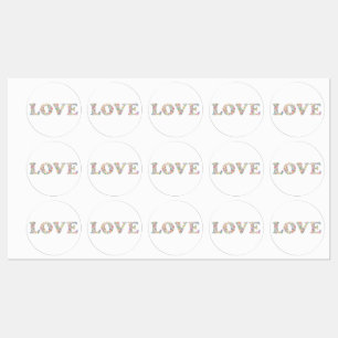 LOVE - colourful coffee beans