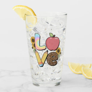Love - Colourful Teacher Design with Apple & Penci Glass