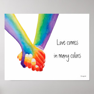 Love Comes in Many Colours Poster