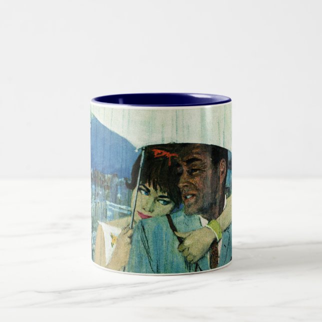 Love Comes to Miss Lucas Two-Tone Coffee Mug (Center)