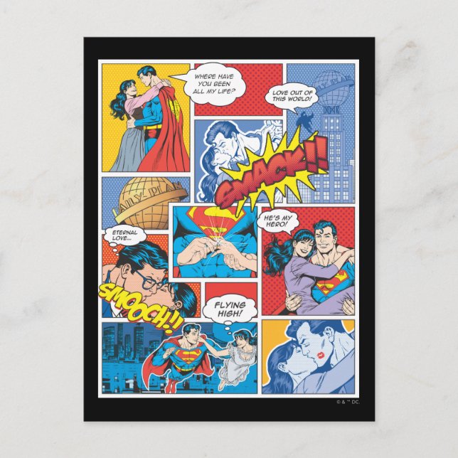 Love Comic Slides - Colour Postcard (Front)