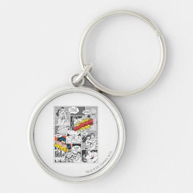 Love Comic Slides Key Ring (Front)