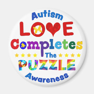 Love Completes the Puzzle Magnet