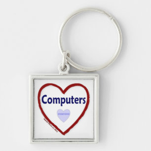 Love Computers Key Ring