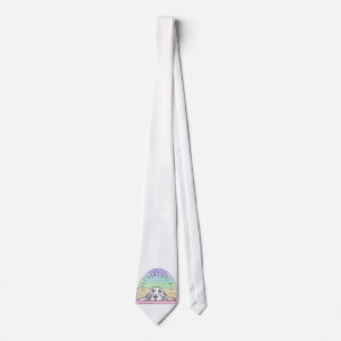 love conquers all dog rainbow basset hound  tie