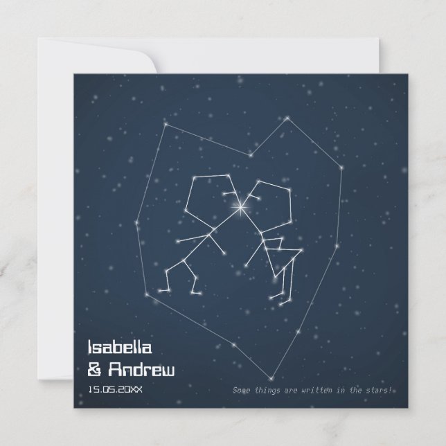 Love Constellation Invitation (Front)