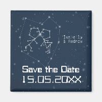 Love Constellation Save the Date Magnet