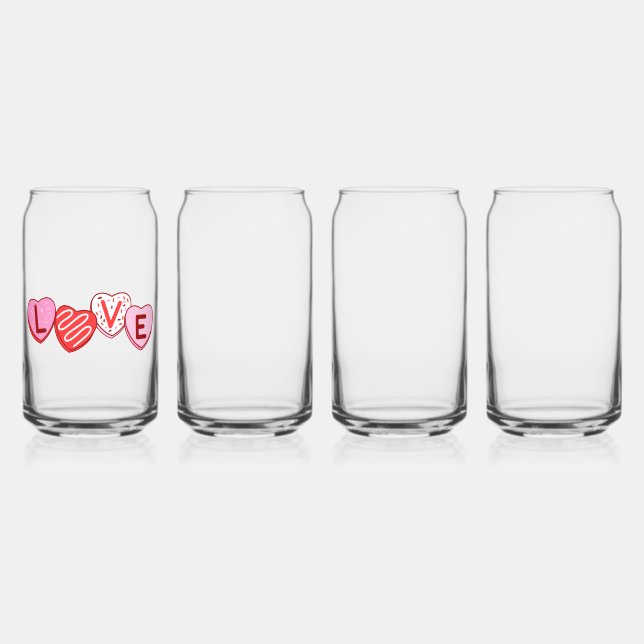 Love Cookies Can Glass (Front)