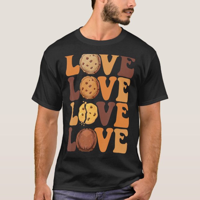 Love Cookies Scout For Girls Bakery Bakes Cookies T-Shirt (Front)