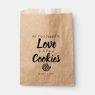 Love Cookies Treat Wedding Favour Bag