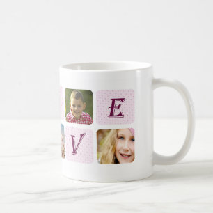 Love Coolest Mum Ever Custom Photo Collage Coffee Mug