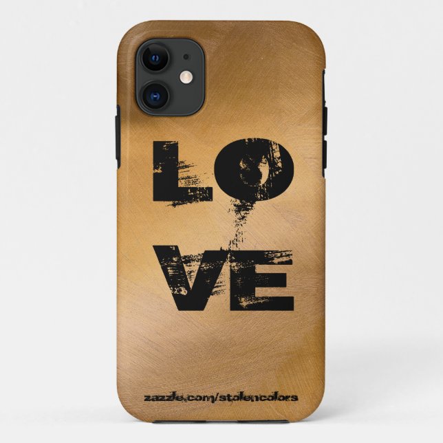 Love Copper Iphone Case-Mate iPhone Case (Back)