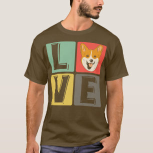 Love Corgi Dog Breed Pet Puppy Welsh Lovers1096 T-Shirt