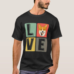 Love Corgi Dog Breed Pet Puppy Welsh   T-Shirt