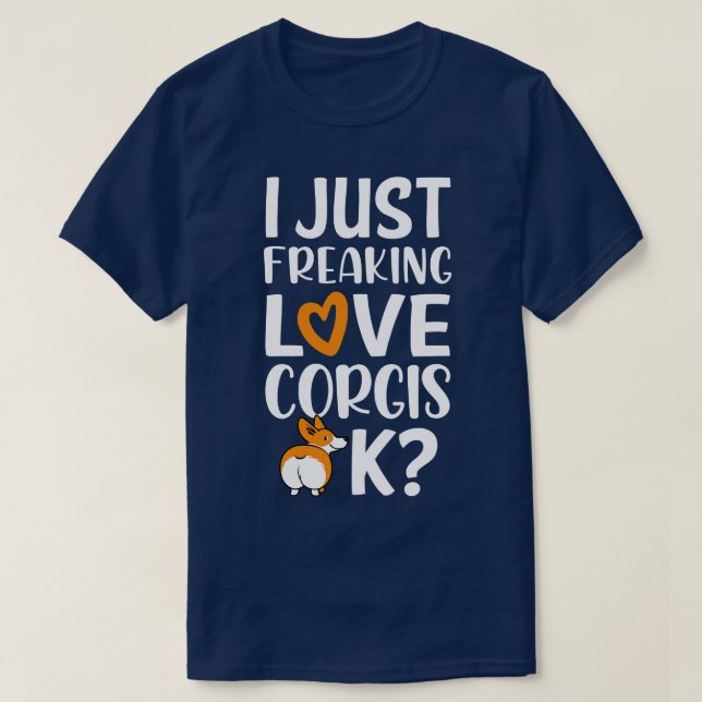 Love Corgis T-Shirt (Design Front)