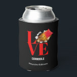 Love Cornhole Personalised Sports   Can Cooler<br><div class="desc">Make your tailgate, barbecue, picnic or party a time to remember with personalised Cornhole can coolers! Not only can you use them during the party, but these sports coolers also make great keepsakes. Having an awesome party also means finding the perfect conversation piece that your friends will love and envy!...</div>