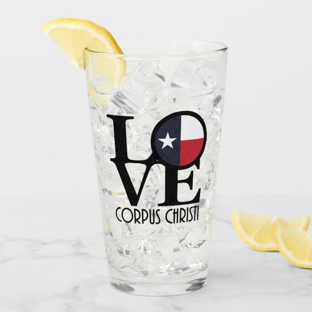 LOVE Corpus Christi Glass (Front Ice)